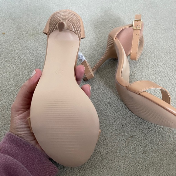Nude Sandal Heels - Picture 5 of 7